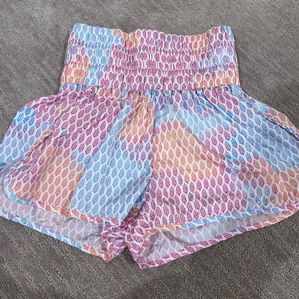 patterned free people shorts